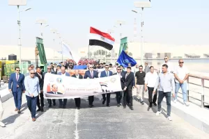 جامعة القناة تحتفل بذكرى نصر أكتوبر بمسيرة على كوبري الشهيد أحمد منسي 22 - جريدة المساء