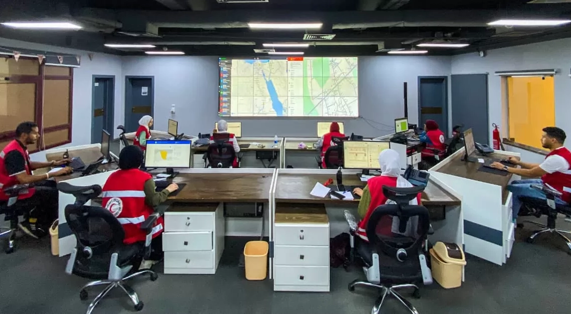 غرفة العمليات بـ الهلال الأحمر المصرى