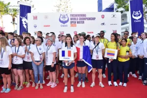 رئيس جهاز مدينة العلمين الجديدة يشهد إفتتاح بطولة العالم للسباحة بالزعانف ببورتو مارينا 31 - جريدة المساء