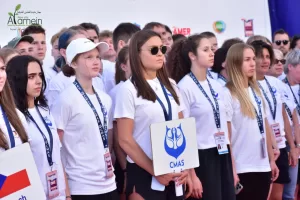 رئيس جهاز مدينة العلمين الجديدة يشهد إفتتاح بطولة العالم للسباحة بالزعانف ببورتو مارينا 23 - جريدة المساء