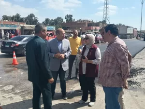 جولة ميدانية لنائب محافظ الجيزة بمركز منشأة القناطر 33 - جريدة المساء