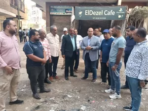 جولة ميدانية لنائب محافظ الجيزة بمركز منشأة القناطر 65 - جريدة المساء