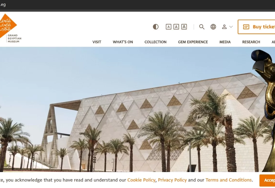 استعدادا لافتتاحه أول نوفمبر المقبل.. إطلاق الموقع الإلكترونى الرسمى للمتحف المصرى الكبير.. وزير السياحة والآثار: خطوة أولى فى رحلة الزائر للتعرف على التجارب الاستثنائية والتفاعل المسبق مع محتوى المتحف 20 - جريدة المساء استعدادا لافتتاحه أول نوفمبر المقبل.. إطلاق الموقع الإلكترونى الرسمى للمتحف المصرى الكبير.. وزير السياحة والآثار: خطوة أولى فى رحلة الزائر للتعرف على التجارب الاستثنائية والتفاعل المسبق مع محتوى المتحف 19 - جريدة المساء