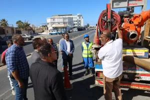 مياه مطروح تنظم اصطفاف معدات الطوارئ للوقوف علي الجاهزية لاستقبال موسم الشتاء 26 - جريدة المساء