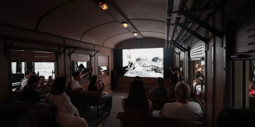 افتتاح معرض "باب الحديد" احتفاء بمئوية مبكرة للراحل يوسف شاهين 2 - جريدة المساء افتتاح معرض "باب الحديد" احتفاء بمئوية مبكرة للراحل يوسف شاهين 1 - جريدة المساء