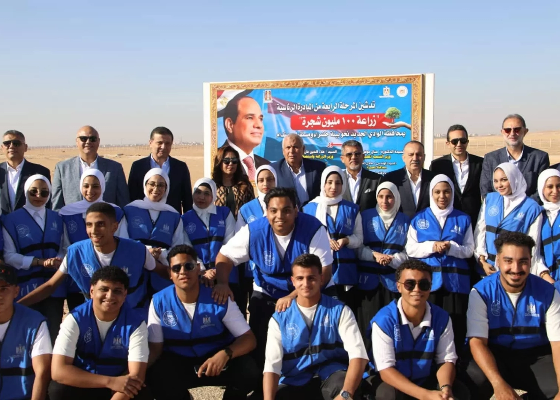 اطلاق المرحلة الرابعة للمبادرة الرئاسية لزراعة ١٠٠ مليون شجرة بالوادى الجديد 19 - جريدة المساء