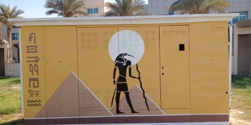 محافظ الجيزة: تجميل الأكشاك الكهربائية برسومات فرعونية تعكس الحضارة المصرية على الطرق المؤدية للمتحف الكبير 2 - جريدة المساء محافظ الجيزة: تجميل الأكشاك الكهربائية برسومات فرعونية تعكس الحضارة المصرية على الطرق المؤدية للمتحف الكبير 1 - جريدة المساء