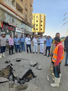 رئيس حي الهرم: إصلاح كسر خط المياه بحدائق الأهرام وعودة الخدمة 25 - جريدة المساء