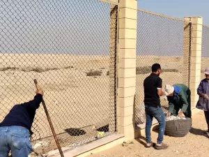 بالصور.. رفع كفاءة سور المنطقة الأثرية بالطريق السياحي استعدادًا لافتتاح المتحف المصري الكبير 57 - جريدة المساء