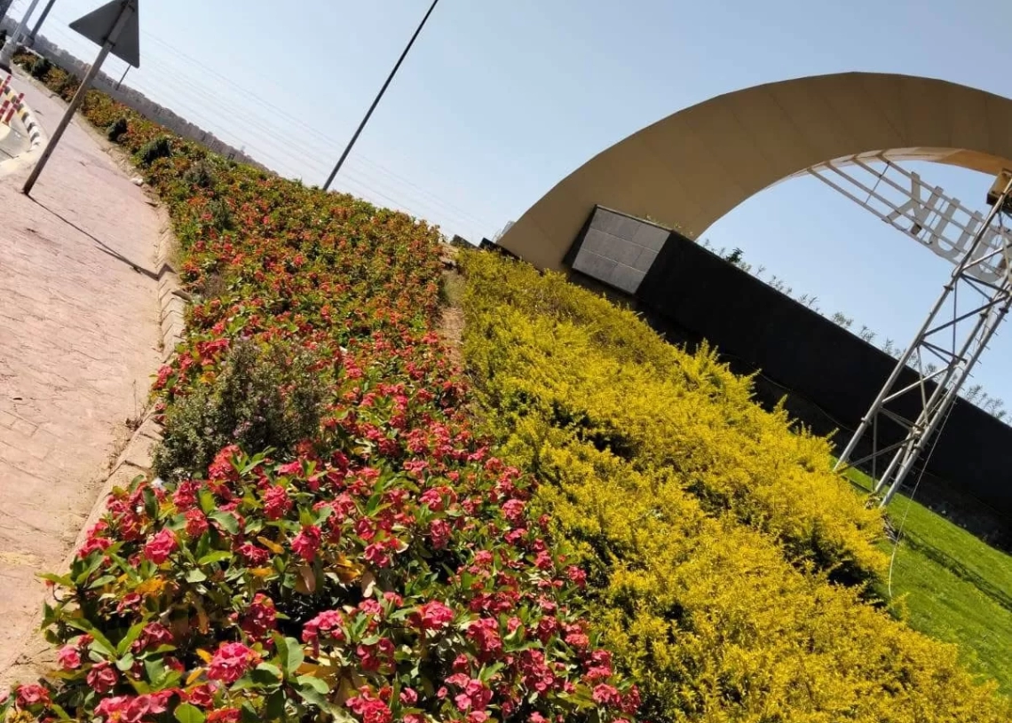 تطوير وصيانة مدخل الشروق 2 بطريق السويس حفاظًا على المظهر الحضارى 19 - جريدة المساء