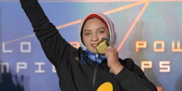 ريحاب رضوان تحصد ذهبية بطولة العالم لرفع الأثقال البارالمبي في وزن 61 كجم 2 - جريدة المساء ريحاب رضوان تحصد ذهبية بطولة العالم لرفع الأثقال البارالمبي في وزن 61 كجم 1 - جريدة المساء