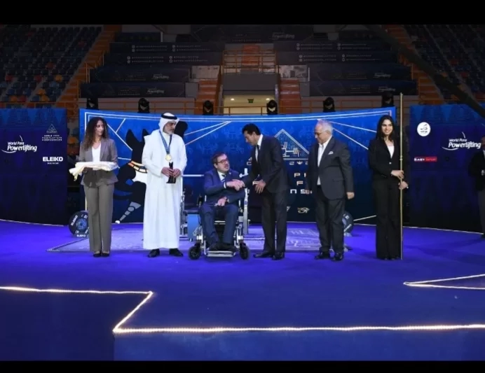 "صبحى" يشهد مراسم تسليم علم بطولة العالم لرفع الأثقال البارالمبي من مصر إلى البحرين 20 - جريدة المساء "صبحى" يشهد مراسم تسليم علم بطولة العالم لرفع الأثقال البارالمبي من مصر إلى البحرين 19 - جريدة المساء