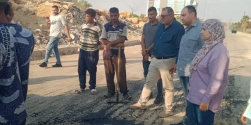 استمرار أعمال رفع كفاءة وصيانة الطرق بمدينة الشروق 2 - جريدة المساء استمرار أعمال رفع كفاءة وصيانة الطرق بمدينة الشروق 1 - جريدة المساء