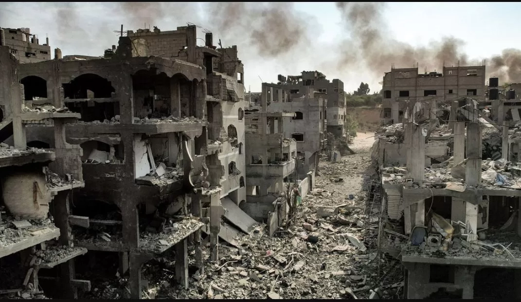 غزة الدمار والخراب والقتل والموتي