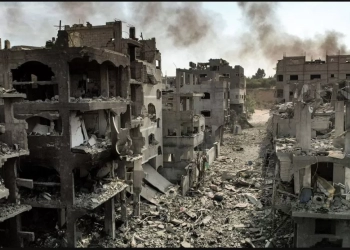 غزة الدمار والخراب والقتل والموتي