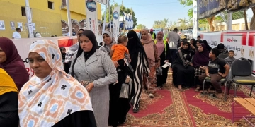 اقبال كبير من الناخبين على انتخابات مجلس النواب في مدينة أبوسمبل السياحية 1 - جريدة المساء