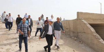 محافظ المنيا يتفقد مخر سيل “السرارية” بسمالوط 2 - جريدة المساء محافظ المنيا يتفقد مخر سيل “السرارية” بسمالوط 1 - جريدة المساء