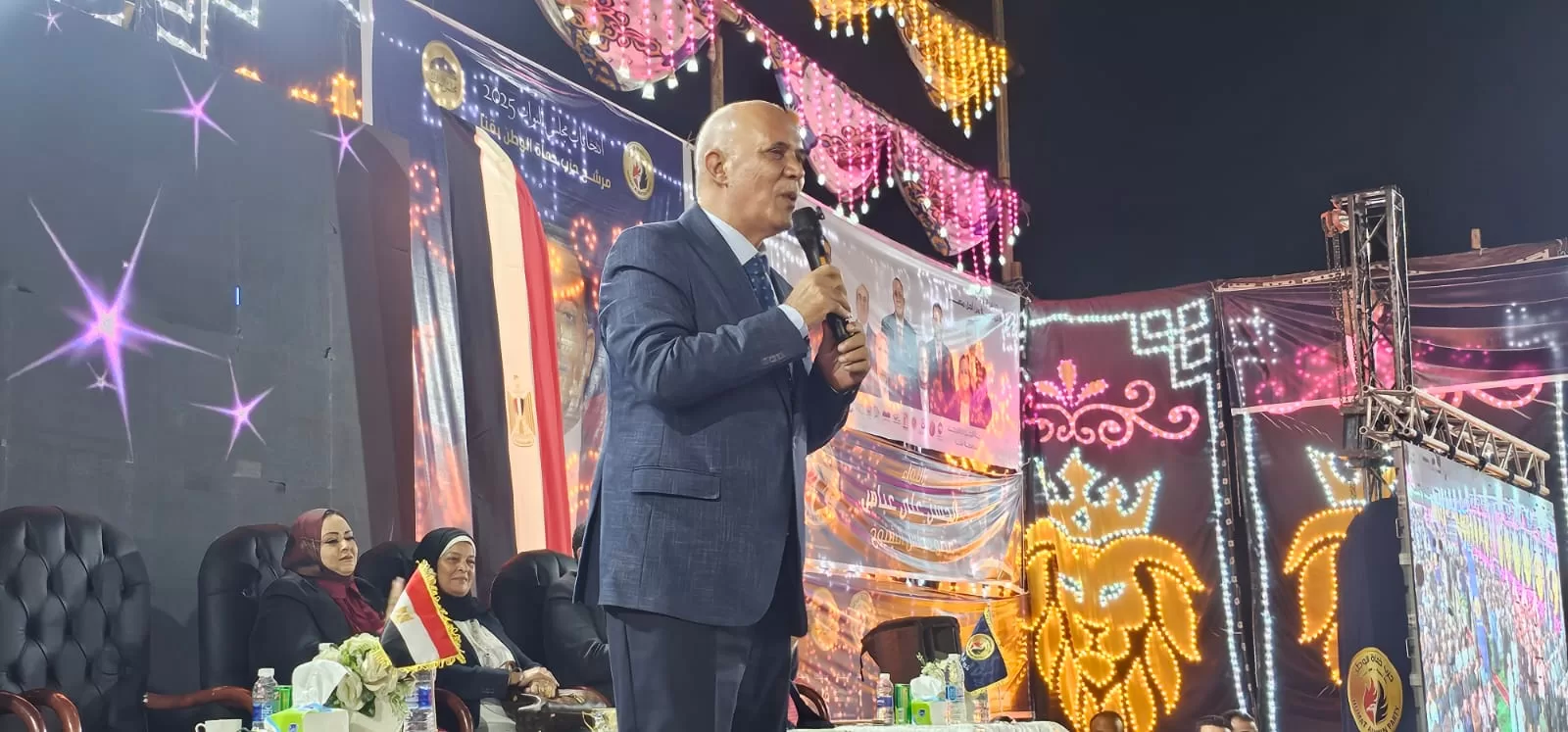 حماة الوطن ينظم مؤتمراً جماهيرياً حاشداً بقنا لدعم القائمة الوطنية فى انتخابات مجلس النواب 29 - جريدة المساء