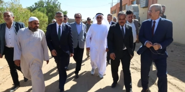 وزير الزراعة ومحافظ الجيزة يفتتحان مشروعات تنموية بالواحات البحرية 1 - جريدة المساء