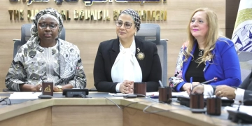 المستشارة أمل عمار تبحث سبل التعاون مع وفد مفوضية الاتحاد الإفريقي 1 - جريدة المساء