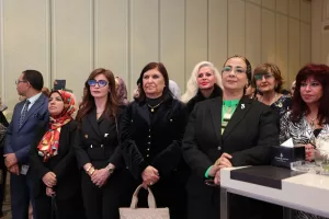 أمل عمار خلال حفل إطلاق تقرير الصمود رغم كل الصعاب