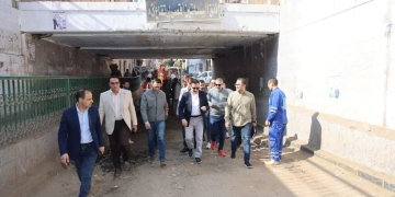 "أبو ليمون" يتفقد أعمال تطوير نفق البساتين بحي غرب شبين الكوم.. استعدادا لموسم الشتاء و الارتقاء بمستوى الخدمات 1 - جريدة المساء