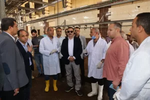 محافظ المنوفية يتفقد مجزر بي العرب "نصف الآلي "لمتابعة انتظام سير العمل 20 - جريدة المساء