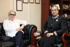 المستشارة أمل عمار تستعرض ملف تمكين المرأة خلال إستقبالها سفيرة فنلندا بالقاهرة 21 - جريدة المساء