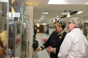 المستشارة أمل عمار تستعرض ملف تمكين المرأة خلال إستقبالها سفيرة فنلندا بالقاهرة 29 - جريدة المساء