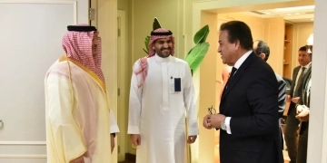 وزير الصحة بحث مع مساعد الأمين العام للتخصصات الصحية السعودية تعزيز التعاون الطبي 2 - جريدة المساء وزير الصحة بحث مع مساعد الأمين العام للتخصصات الصحية السعودية تعزيز التعاون الطبي 1 - جريدة المساء