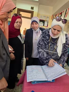 مدير عام الشروق التعليمية تزور مدرسة الشروق وتتابع العملية التعليمية وفعاليات الانتخابات 23 - جريدة المساء