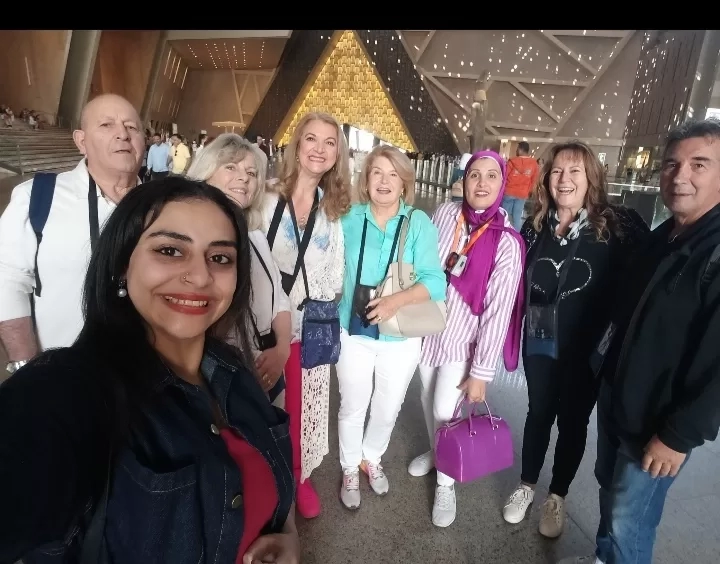 "الاتحاد المصري" ينظم جولة لوفود بطولة العالم للكاراتيه بالأهرامات والمتحف الكبير 18 - جريدة المساء