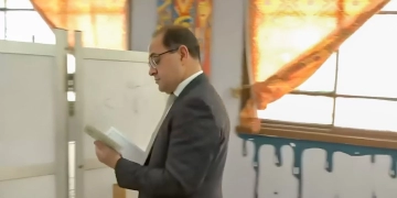 وزير المالية يدلى بصوته فى انتخابات مجلس النواب 1 - جريدة المساء