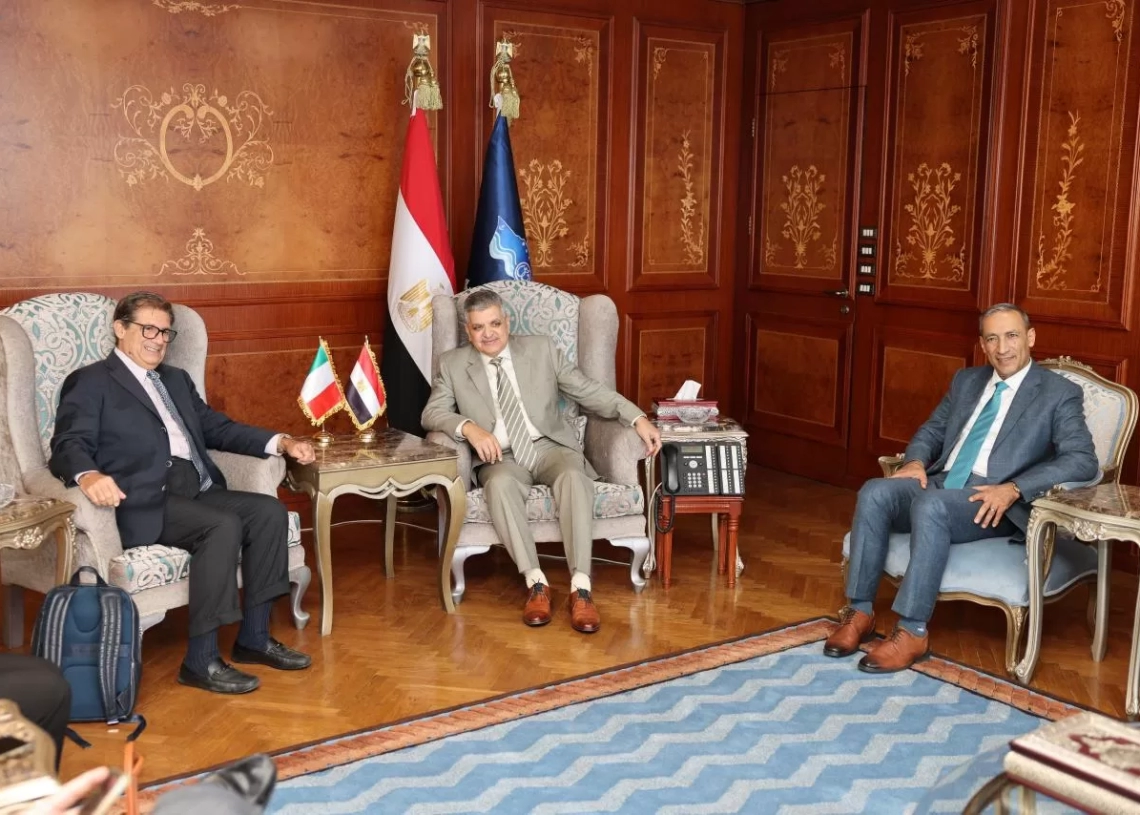 الفريق أسامة ربيع يلتقي المبعوث الإيطالي لمشروع الممر الاقتصادي الهندي الأوروبي لبحث التعاون المشترك 17 - جريدة المساء