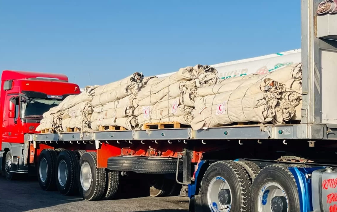 الهلال الأحمر المصرى السند والدفا للأشقاء داخل قطاع غزة