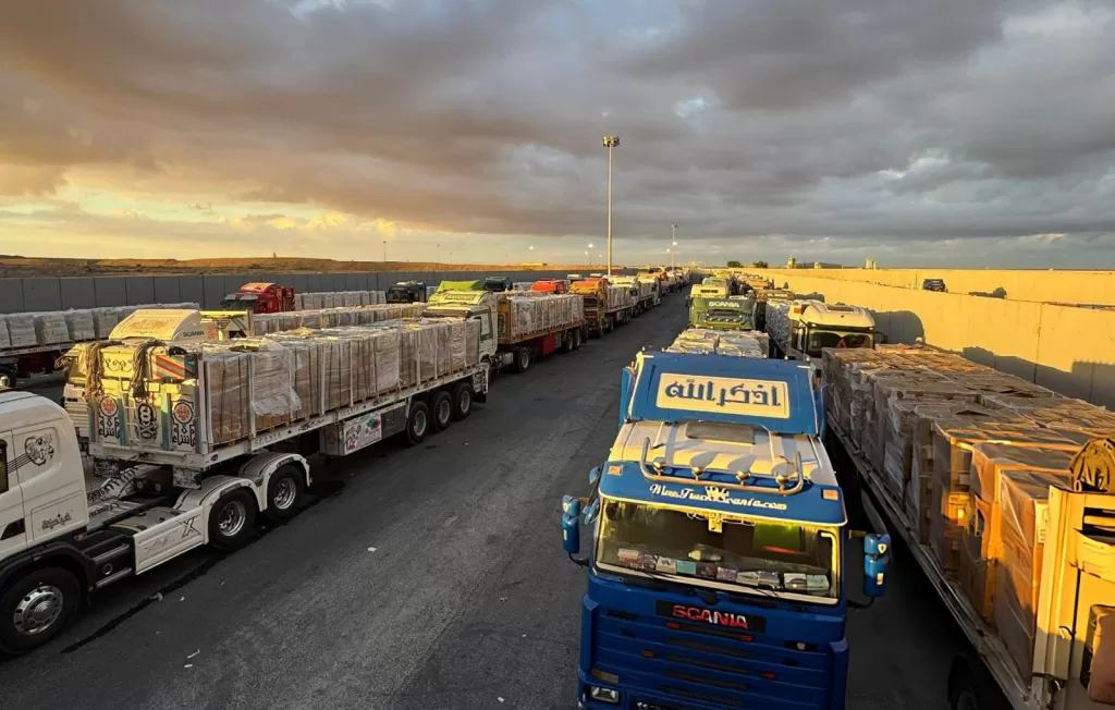 قافلة جديدة محمّلة بـ 9500 طن مساعدات عاجلة ومستلزمات شتوية لدعم غزة 19 - جريدة المساء