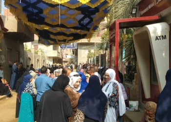 زحام شديد في لجان قرية ريدة مركز المنيا 19 - جريدة المساء