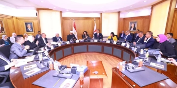 وزيرة التضامن خلال اجتماع مجلس إدارة بنك ناصر