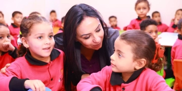 وزيرة التضامن فى الحضانة