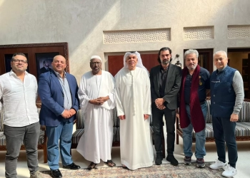 اسماعيل عبدالله وغنام غنام مع لجنة المشاهدة