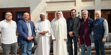 اسماعيل عبدالله وغنام غنام مع لجنة المشاهدة