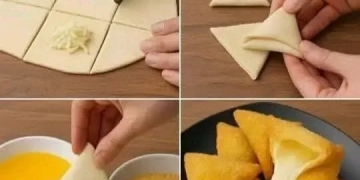 مثلثات مقرمشة بالجبن بطريقه مميزة 1 - جريدة المساء