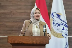 نسرين البغدادي خلال ندوة حماية المرأة من العنف الإلكتروني:الدستور المصري يكفل لها الحماية والتمكين 27 - جريدة المساء