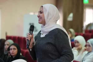 نسرين البغدادي خلال ندوة حماية المرأة من العنف الإلكتروني:الدستور المصري يكفل لها الحماية والتمكين 25 - جريدة المساء