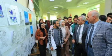 رئيس جامعة كفر الشيخ يفتتح مهرجان الأنشطة الطلابية بجامعة كفر الشيخ الأهلية 1 - جريدة المساء