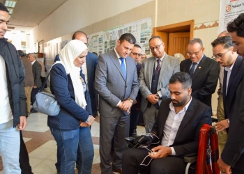 افتتاح معرض " ابتكار مستدام " علي هامش مؤتمر الجامعة بالمنوفية 19 - جريدة المساء