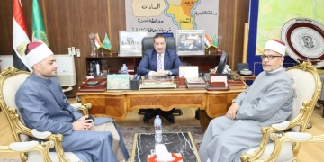 محافظ المنوفية خلال لقائه وكيل الأوقاف الجديد : ضرورة دمج الخطاب الديني في مسارات التنمية 2 - جريدة المساء محافظ المنوفية خلال لقائه وكيل الأوقاف الجديد : ضرورة دمج الخطاب الديني في مسارات التنمية 1 - جريدة المساء