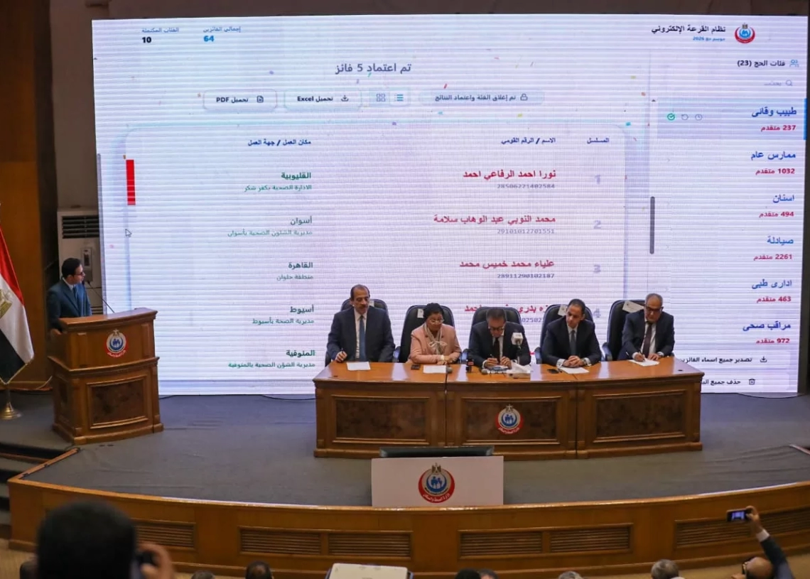 وزير الصحة شهد القرعة الإلكترونية لاختيار أعضاء البعثة الطبية للحج 2026 17 - جريدة المساء