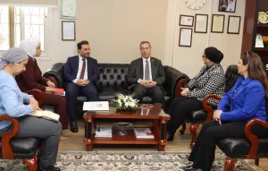 أمل عمار تستعرض جهود المجلس القومي فى تمكين المرأة خلال إستقبالها السفير الفلسطيني بالقاهرة 23 - جريدة المساء