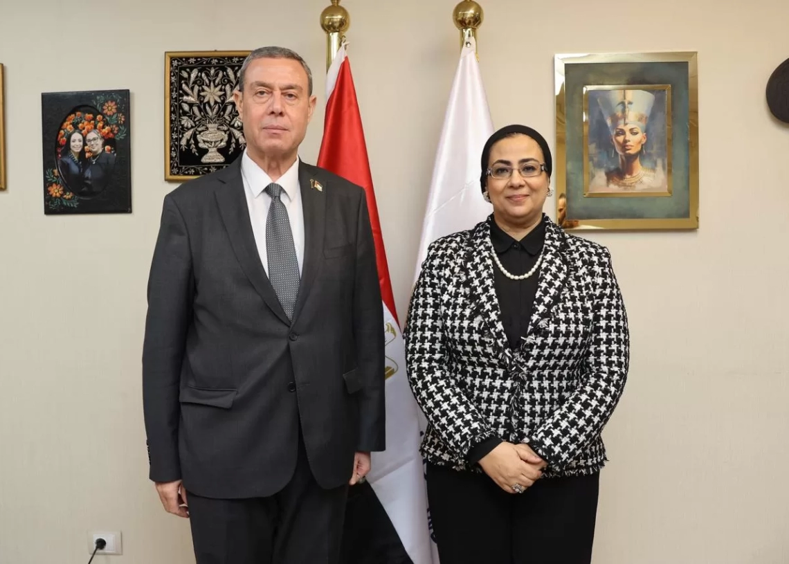 أمل عمار تستعرض جهود المجلس القومي فى تمكين المرأة خلال إستقبالها السفير الفلسطيني بالقاهرة 19 - جريدة المساء
